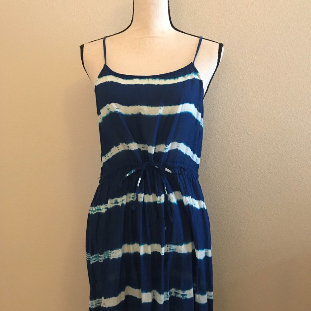[mango] Blue Summer Striped Dress